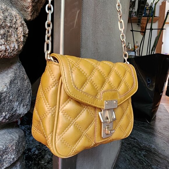 Banana Republic Gold Quilted Mini Shoulder Bag - Picture 4 of 14